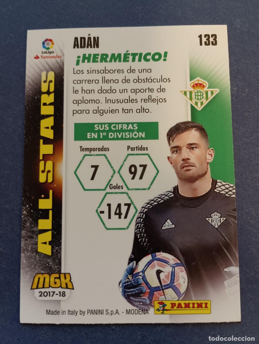 Coleccionismo cromos antiguos: ADAN MGK 17 18 PANINI - Foto 2