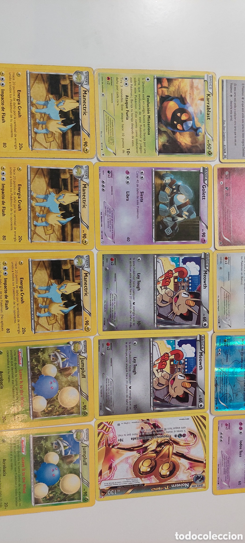 Coleccionismo cromos antiguos: Lote 25 cartas Pokemon - Foto 3