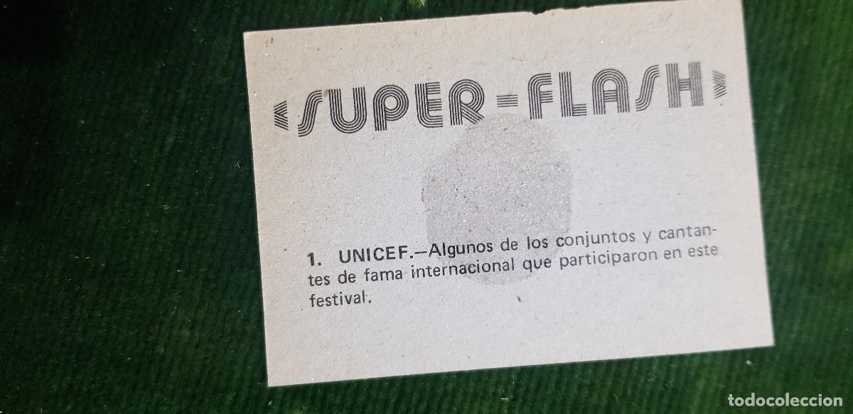Coleccionismo cromos antiguos: SUPER -FLASH- N&ordm;1 UNICEF - Foto 2
