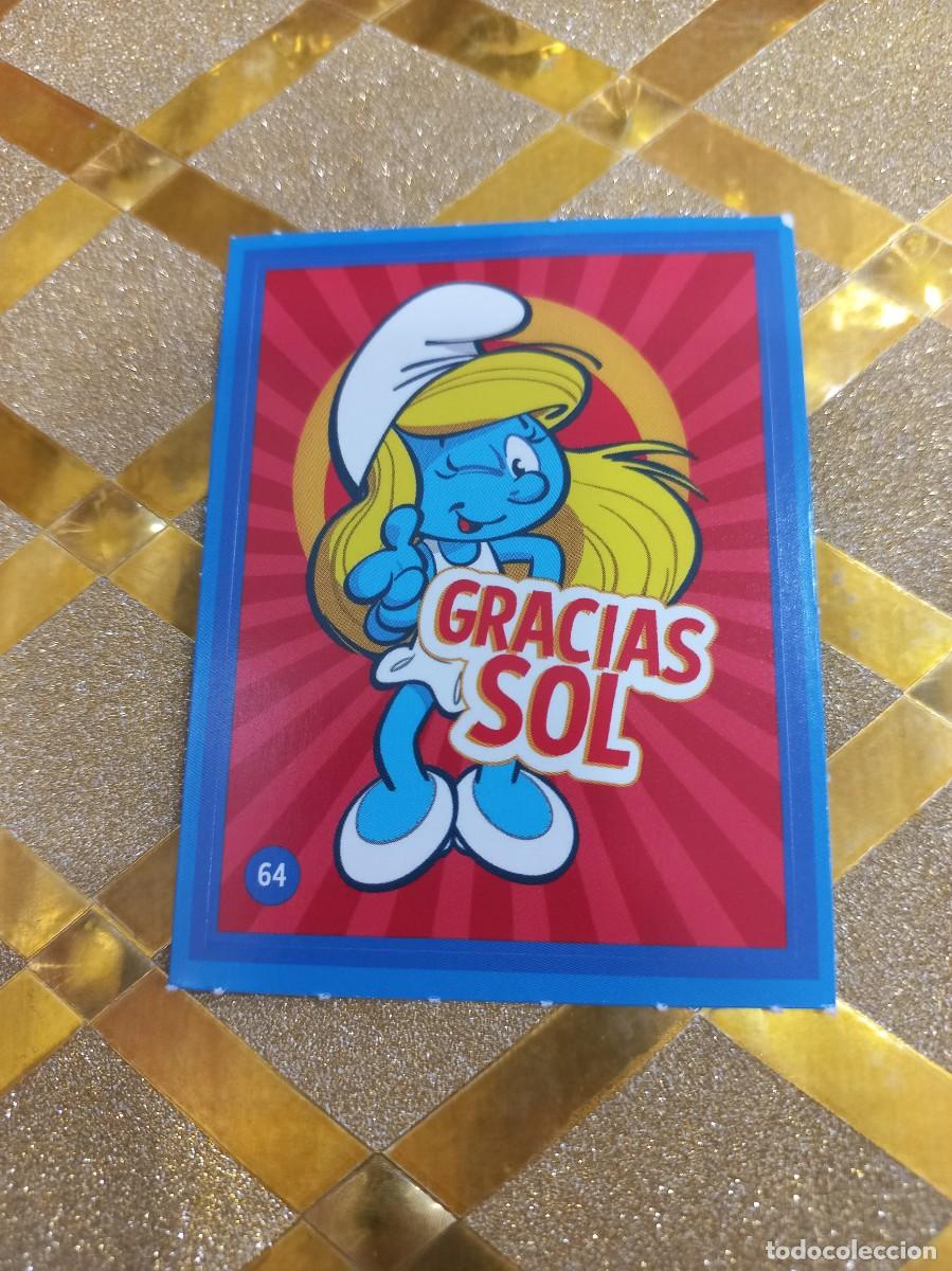 Coleccionismo Cromos antiguos: CROMO NUMERO 64 DE CUIDANDO EL PLANETA CON LOS PITUFOS ALCAMPO !