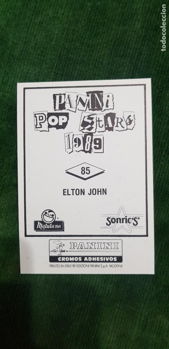 Coleccionismo cromos antiguos: ELTON JOHN 1989 N&ordm;85 - Foto 2