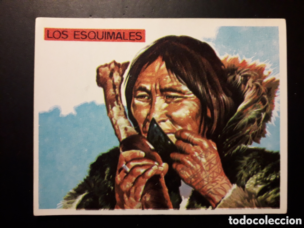 Colecionismo Cromos antigos: LOS ESQUIMALES, AM&Eacute;RICA Y SUS HABITANTES ED MAGA 1968 N&deg; 229 SIN PEGAR PEDIDO M&Iacute;NIMO 3&euro;