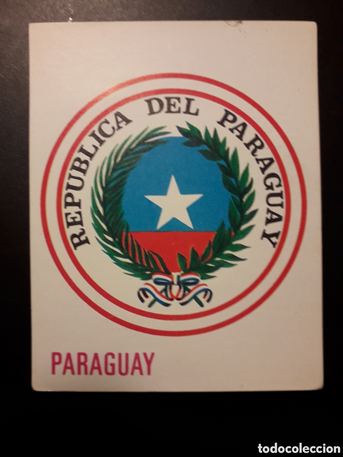 Colecionismo Cromos antigos: ESCUDO DE PARAGUAY, AM&Eacute;RICA Y SUS HABITANTES ED MAGA 1968 N&deg; 178 SIN PEGAR PEDIDO M&Iacute;NIMO 3&euro;