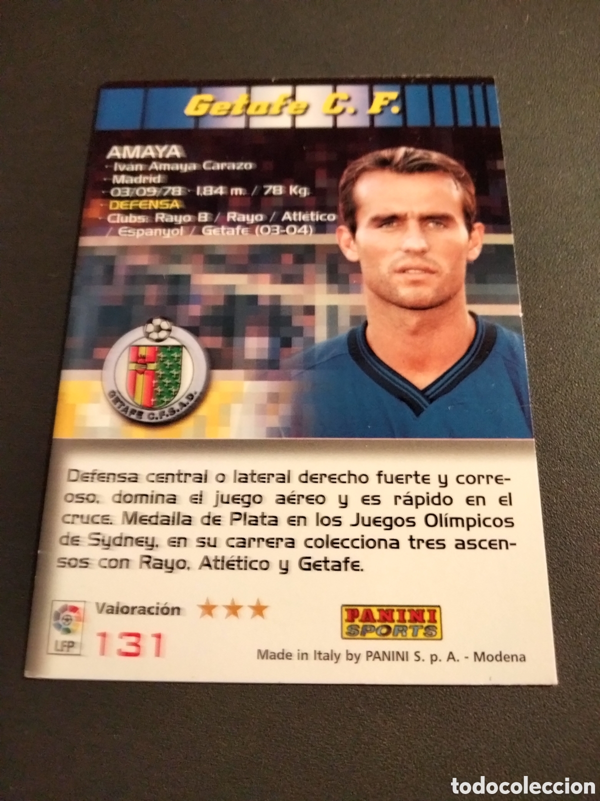 Coleccionismo cromos antiguos: AMAYA # 131 GETAFE MEGACRACKS 2004/05 PANINI - Foto 2