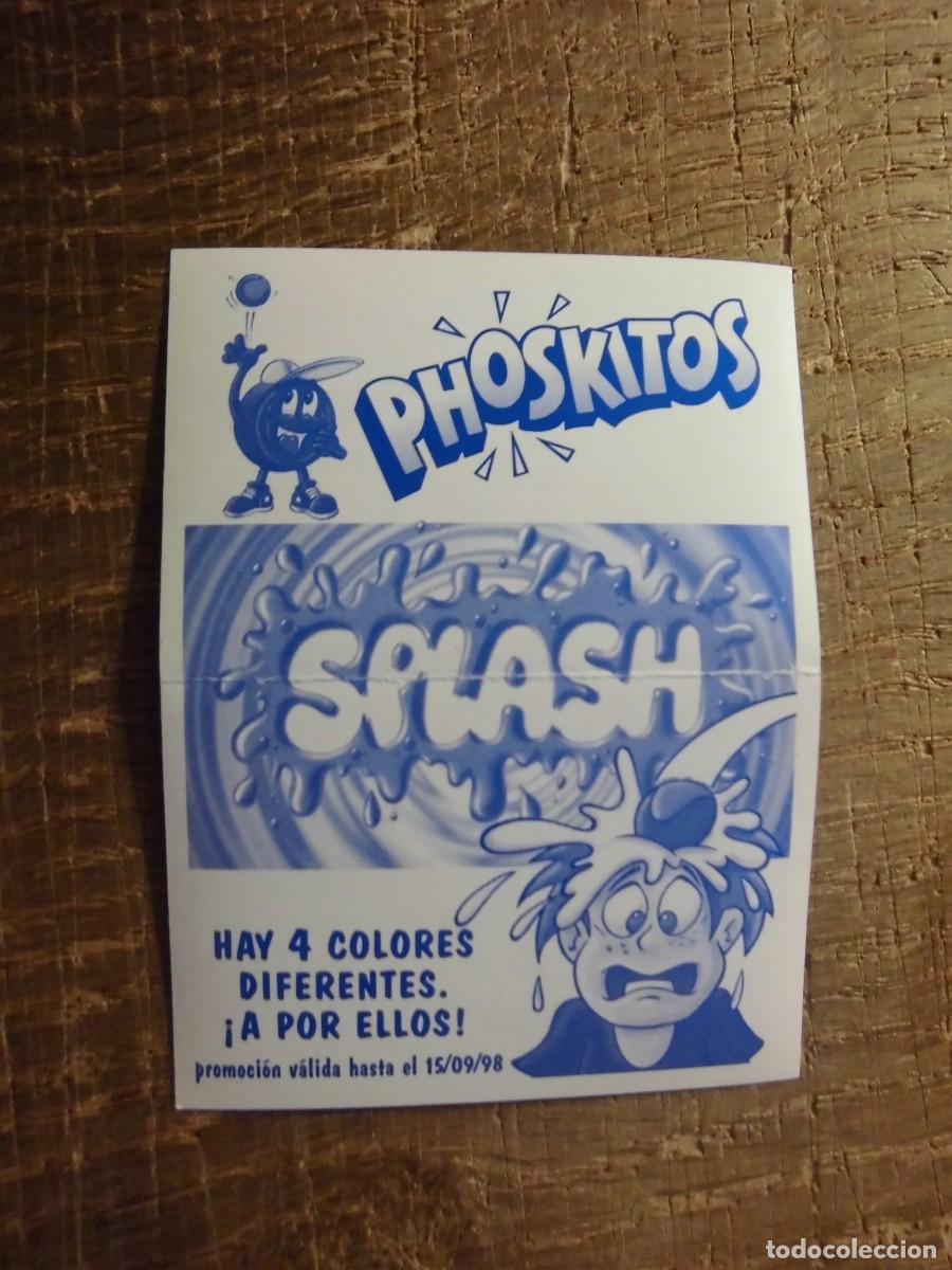 Coleccionismo cromos antiguos: CROMO SPLASH PHOSKITOS &Ntilde;ICS 1998 - Foto 2