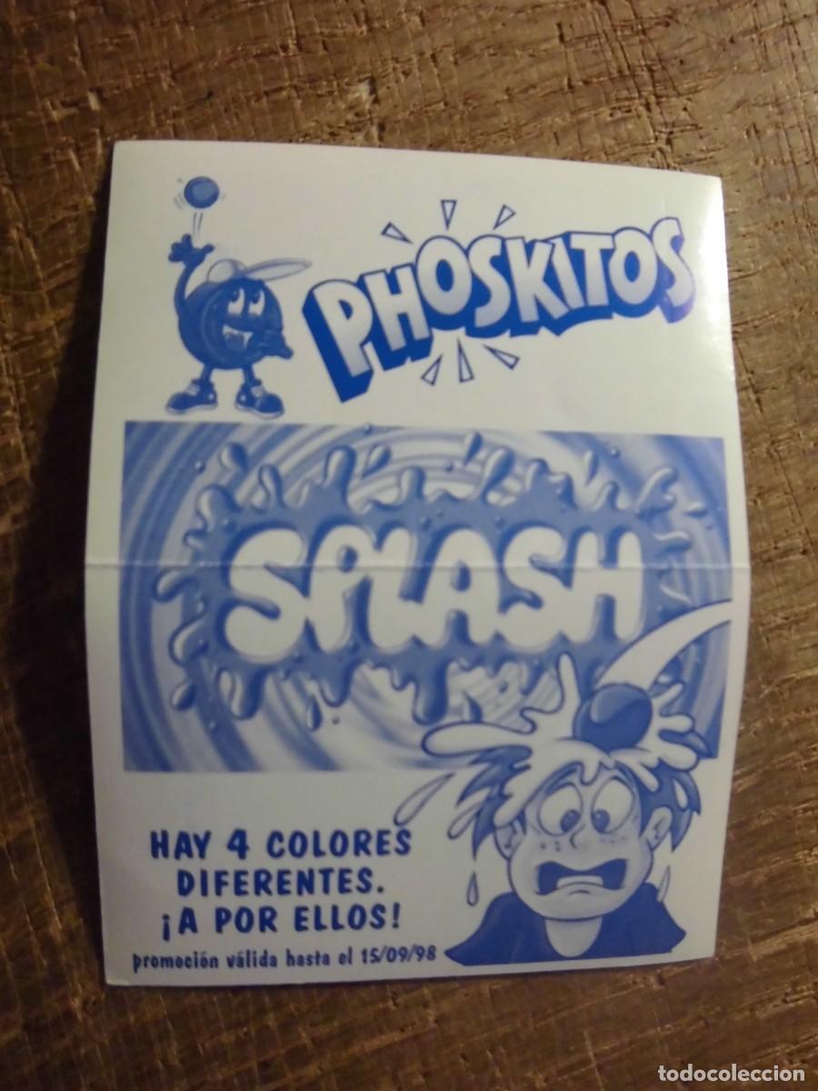 Coleccionismo cromos antiguos: CROMO SPLASH PHOSKITOS FLUSH 1998 - Foto 2