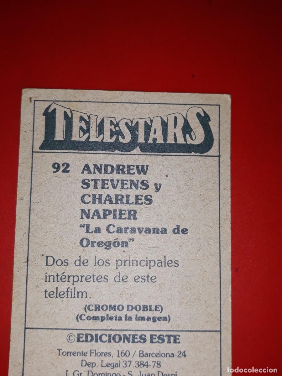 Coleccionismo cromos antiguos: TELE STARS cromo 92 # - Foto 2