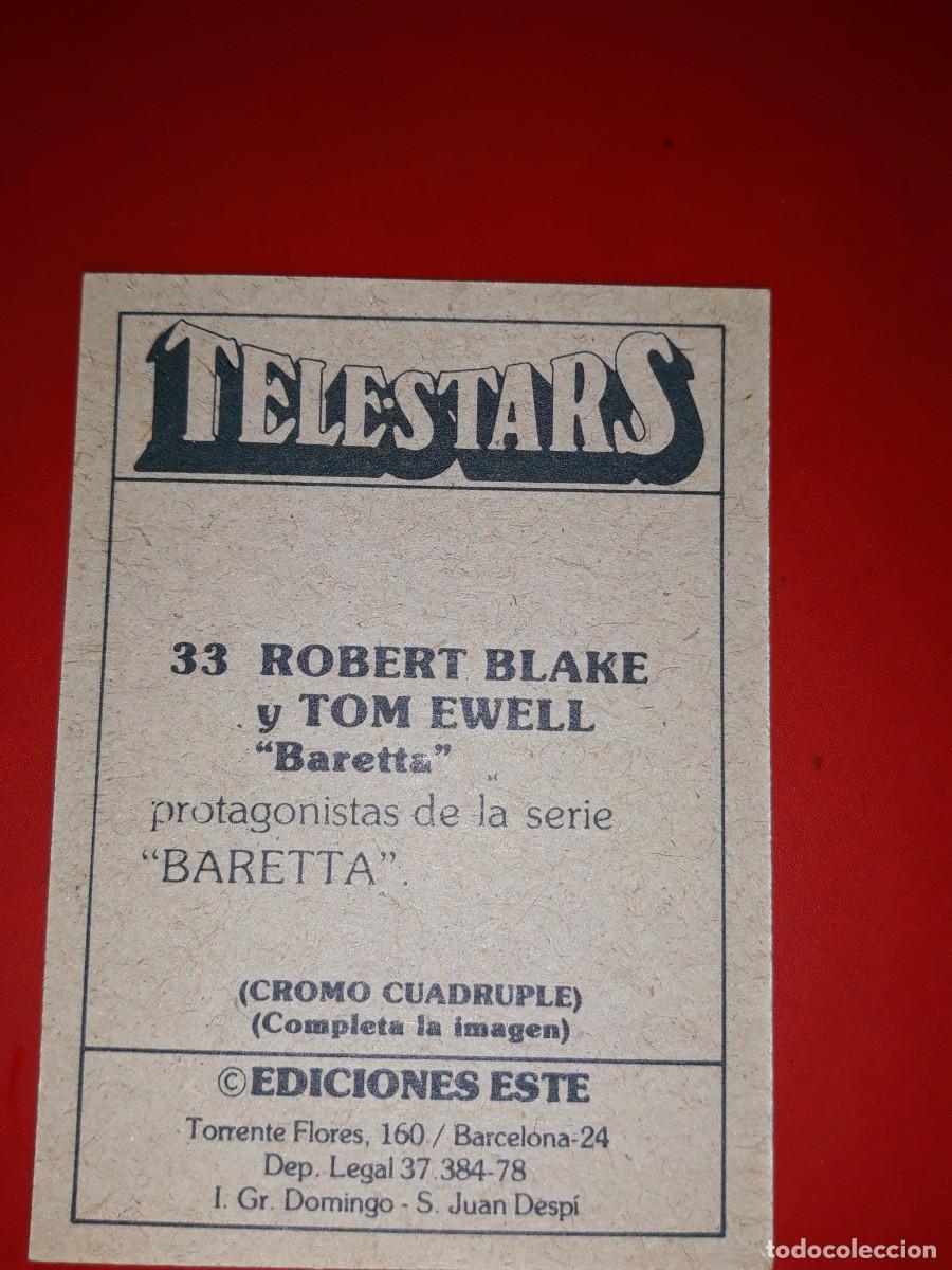 Coleccionismo cromos antiguos: TELE STARS cromo # 33 - Foto 2