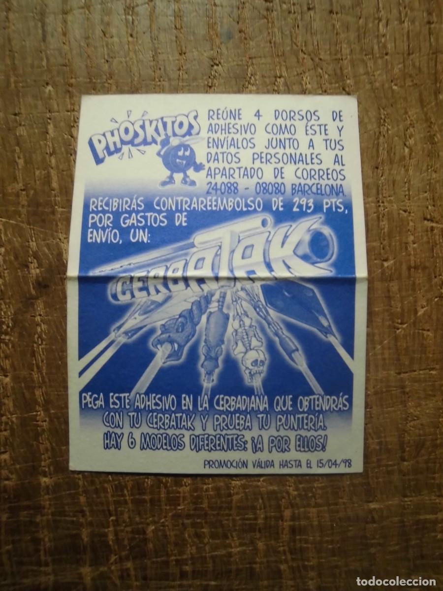 Coleccionismo cromos antiguos: CROMO CERBATAK PHOSKITOS 1998 - Foto 2