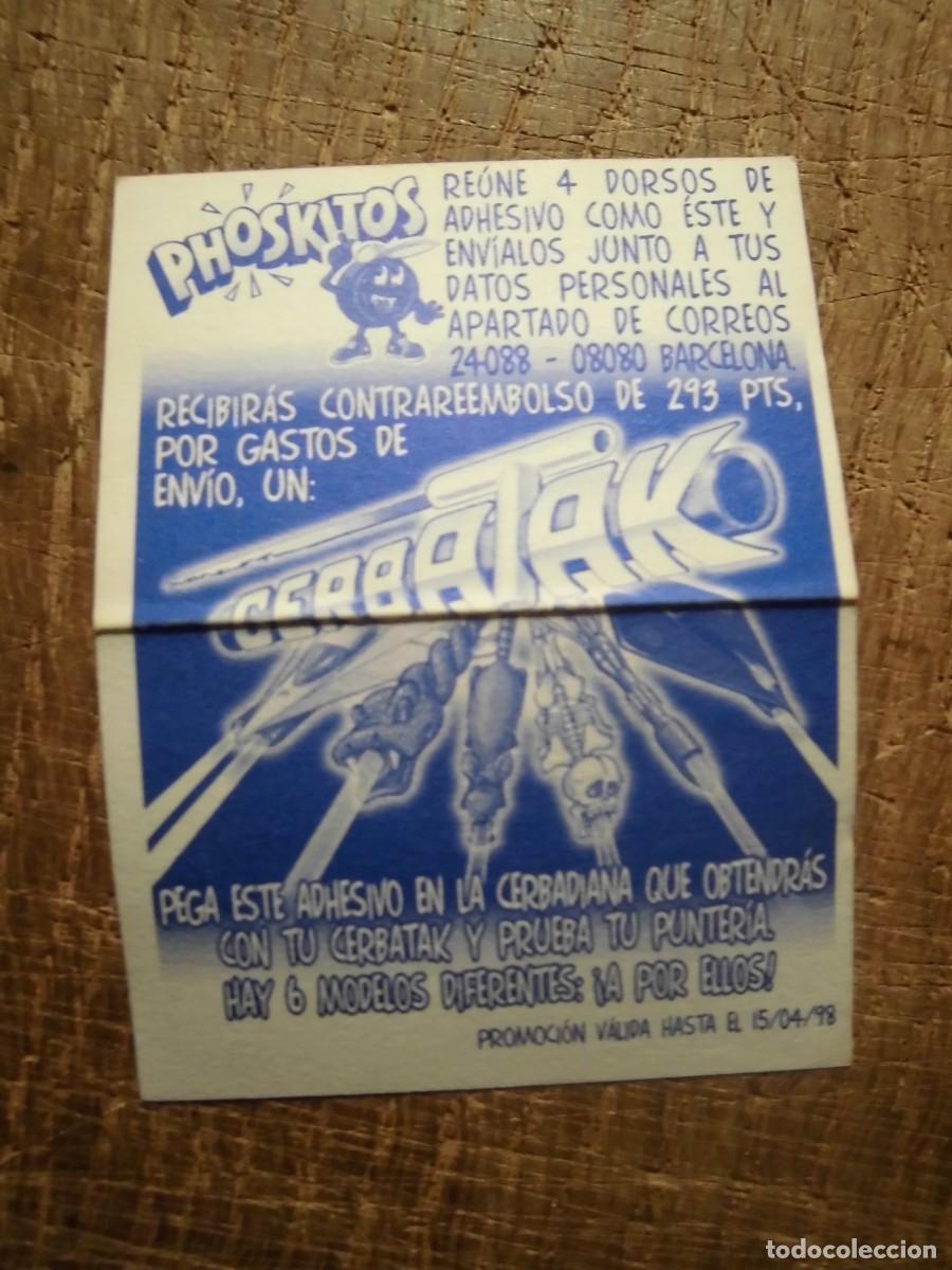 Coleccionismo cromos antiguos: CROMO CERBATAK PHOSKITOS 1998 - Foto 2