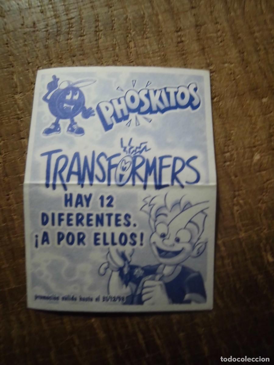 Coleccionismo cromos antiguos: CROMO TRANSFORMERS PHOSKITOS 1998 - Foto 2