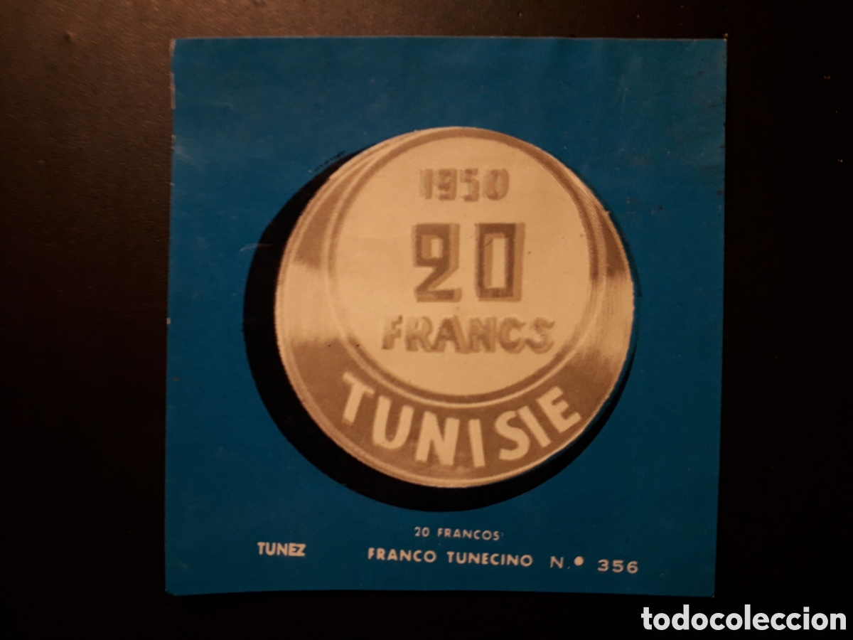 Colecionismo Cromos antigos: T&Uacute;NEZ, FRANCO MONEDA N&deg; 356 COLECCI&Oacute;N UNIVERSAL 1962 DESPEGADO, PEDIDO M&Iacute;NIMO 3&euro;