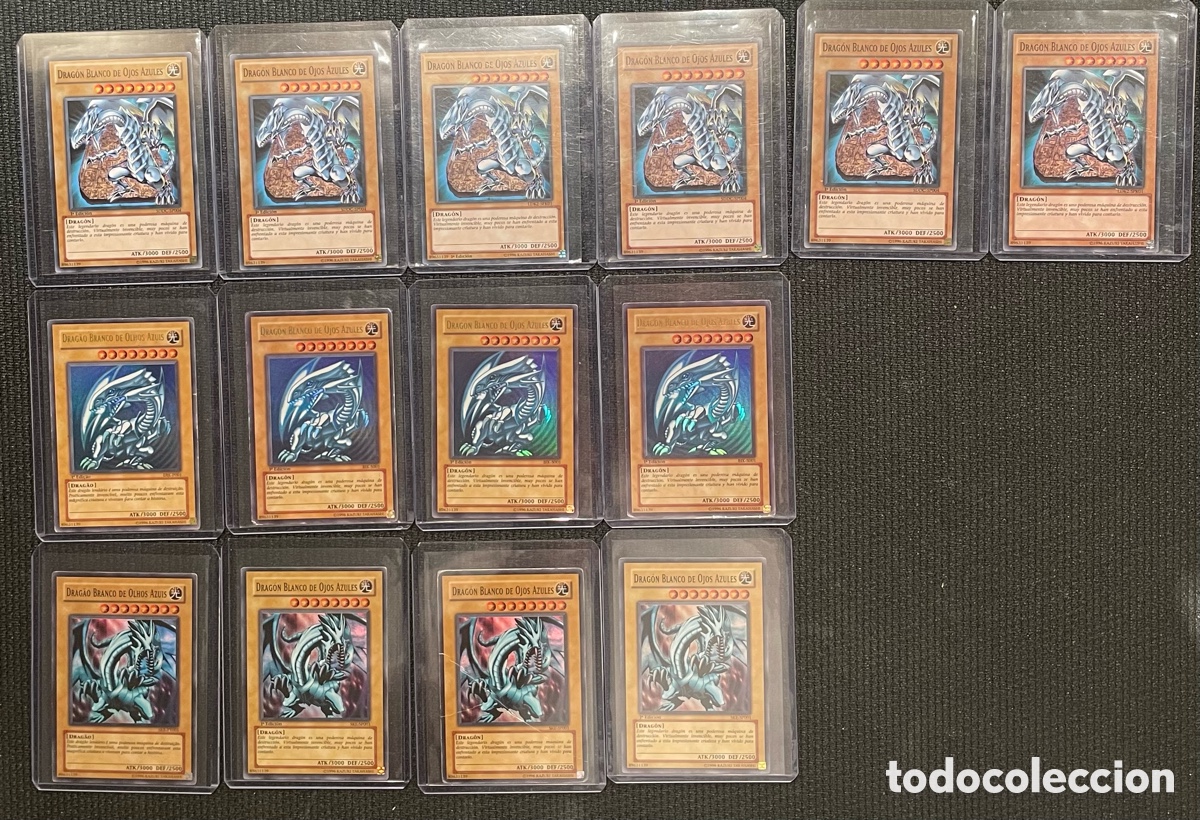 Coleccionismo cromos antiguos: Yu Gi Oh cromos de dragones - Foto 1