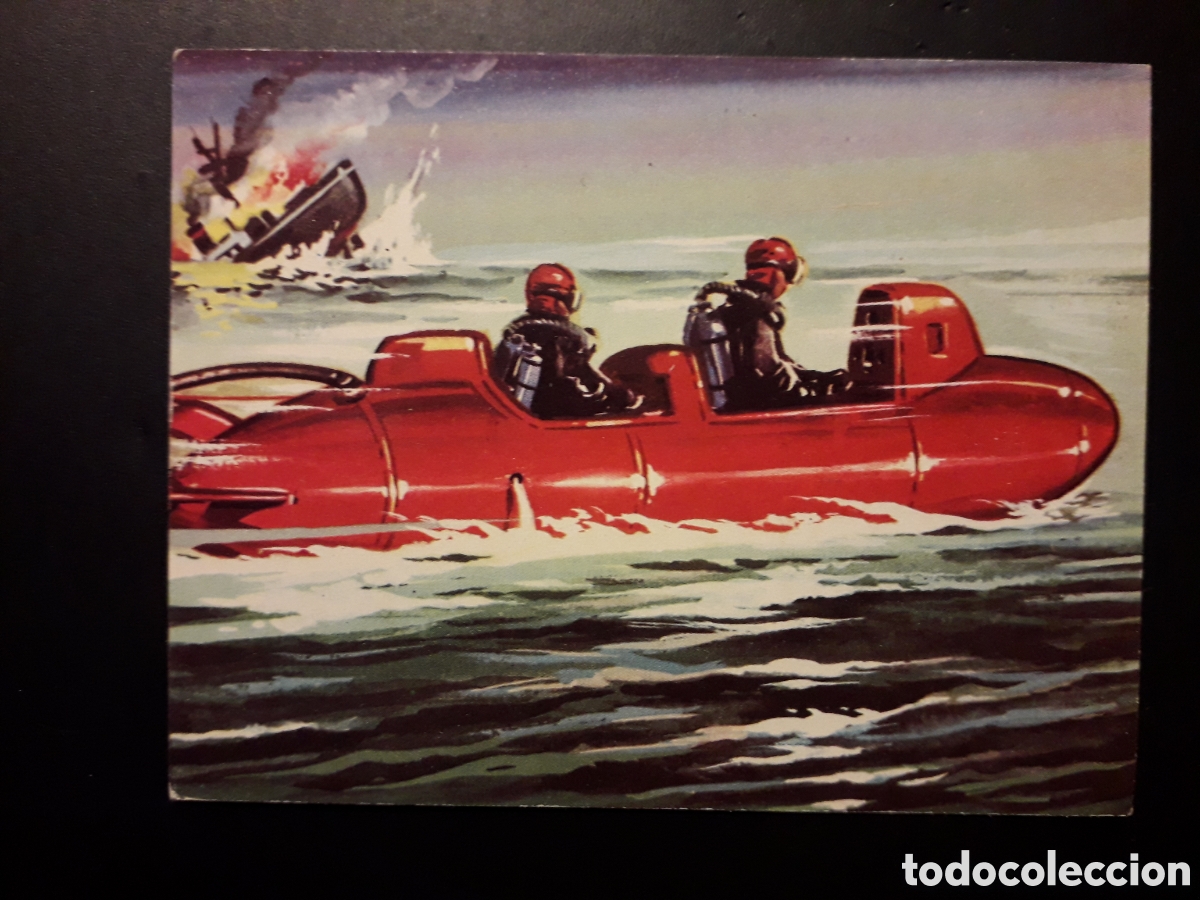 Colecionismo Cromos antigos: COMANDOS, EL MUNDO SUBMARINO N&deg; 119 PRODUCCIONES EDITORIALES 1973 SIN PEGAR, PEDIDO M&Iacute;NIMO 3&euro;