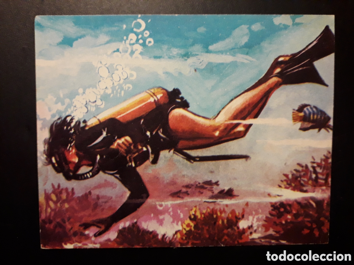Colecionismo Cromos antigos: SUBMARINISTA, EL MUNDO SUBMARINO N&deg; 130 PRODUCCIONES EDITORIALES 1973 SIN PEGAR, PEDIDO M&Iacute;NIMO 3&euro;