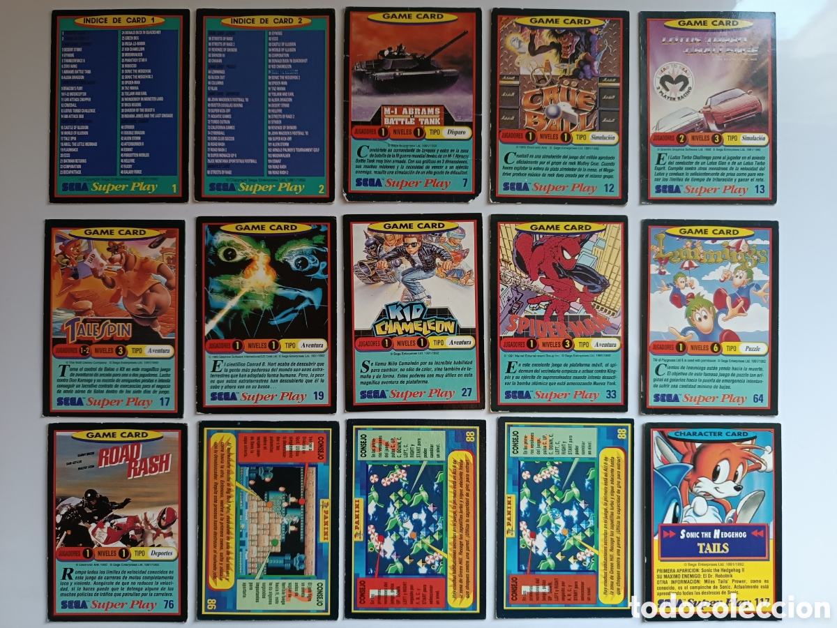 Coleccionismo cromos antiguos: Cards Sega Super Play - Foto 1