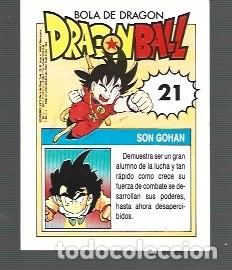 Coleccionismo cromos antiguos: CROMO DE BOLA DE DRAGON EDITOR ESTE DE SON GOHAN N&ordm; 21 - Foto 2