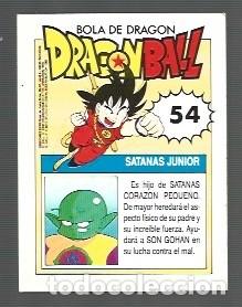 Coleccionismo cromos antiguos: CROMO DE BOLA DE DRAGON EDITOR ESTE DE SATANAS JUNIOR N&ordm; 54 - Foto 2