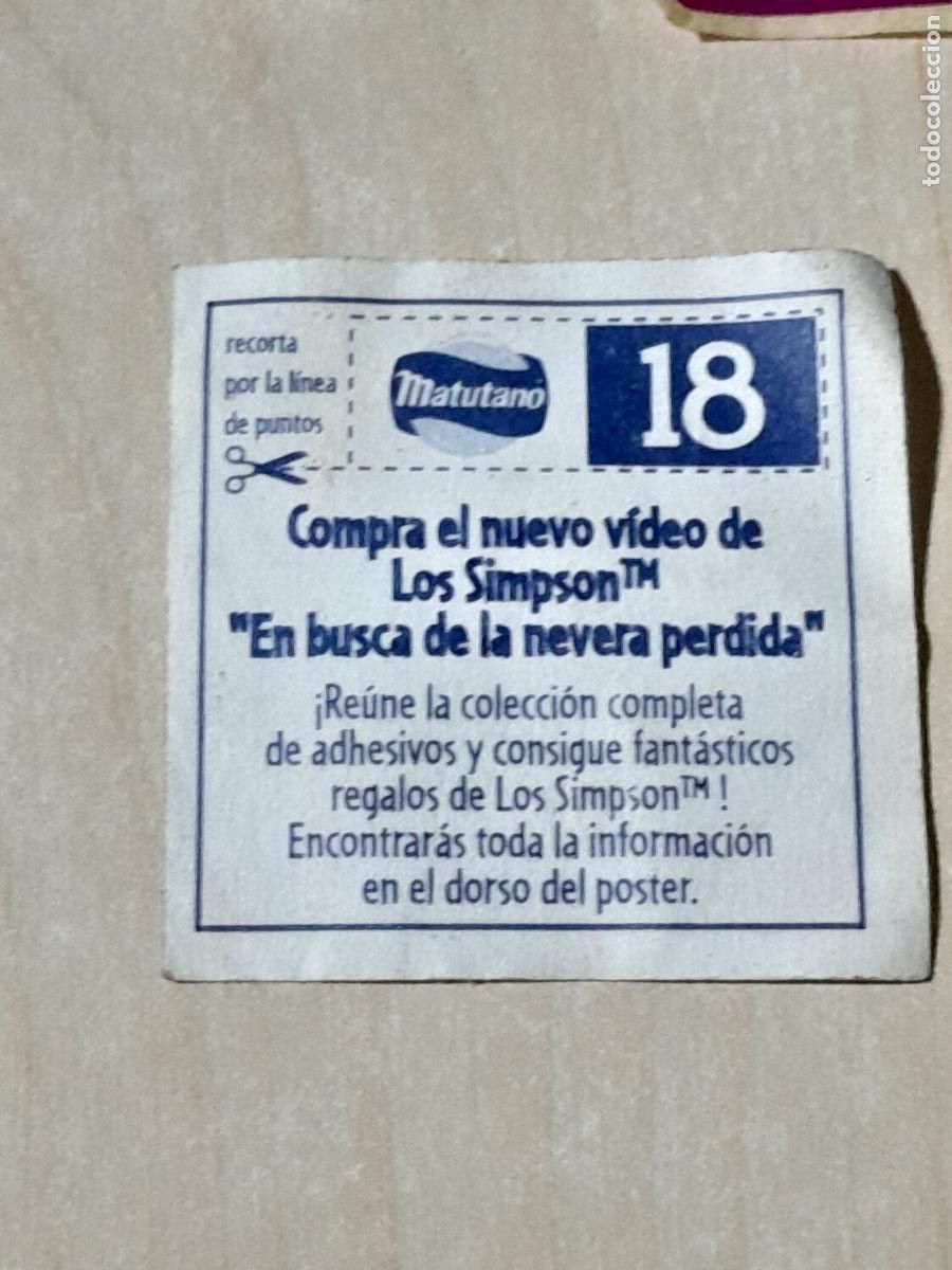 Coleccionismo cromos antiguos: CROMO THE SIMPSON MATUTANO NUMERO 18 - Foto 2