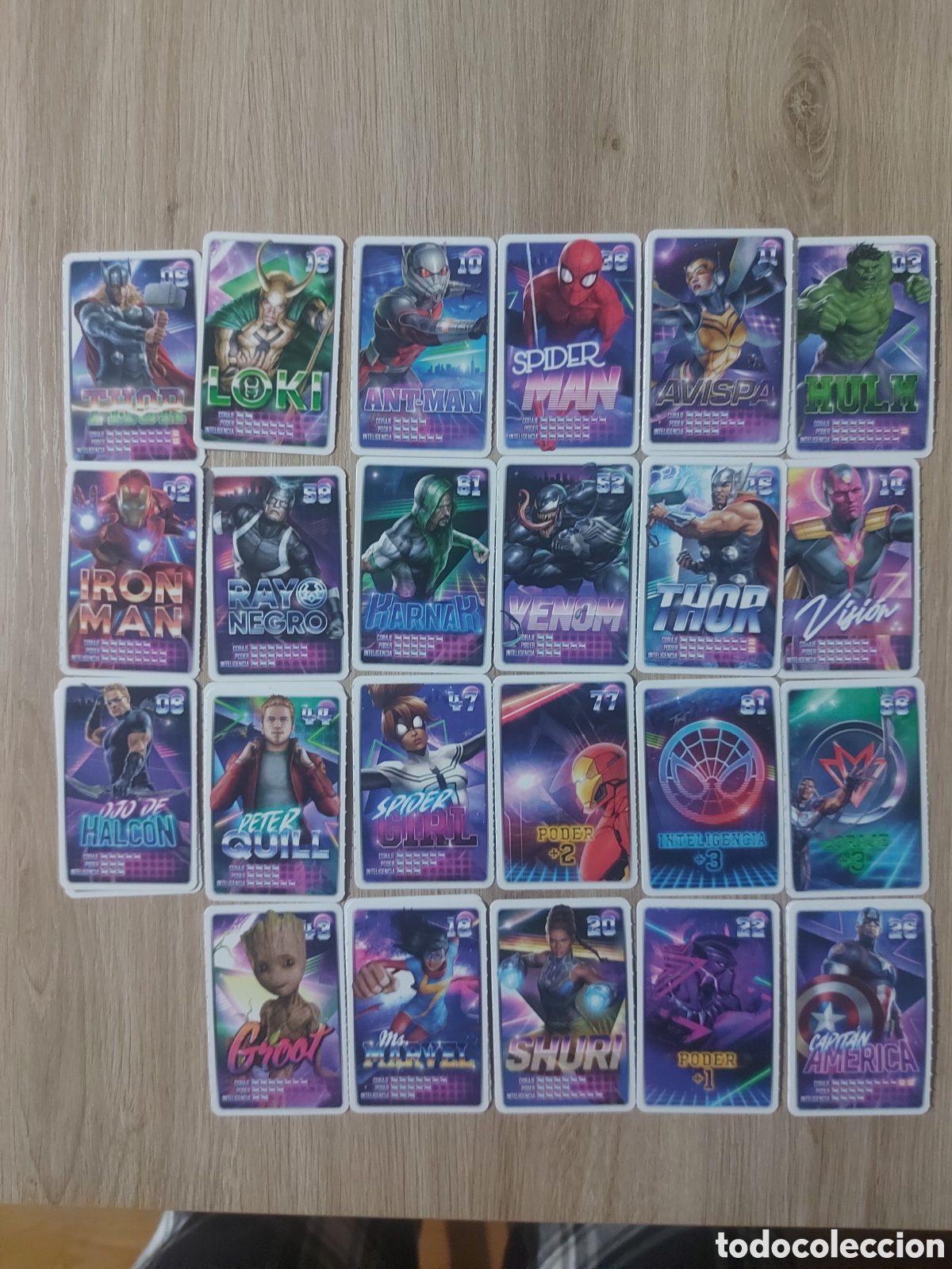 Coleccionismo cromos antiguos: Lote cromos MARVEL Carrefour - Foto 1