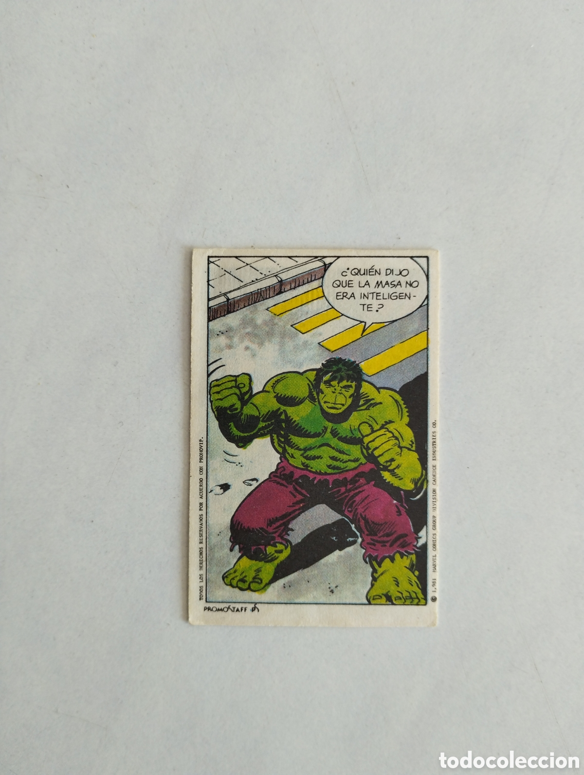 Coleccionismo cromos antiguos: CROPAN MINI COMIC EL INCREIBLE HULK N&deg;23 MARVEL - Foto 2