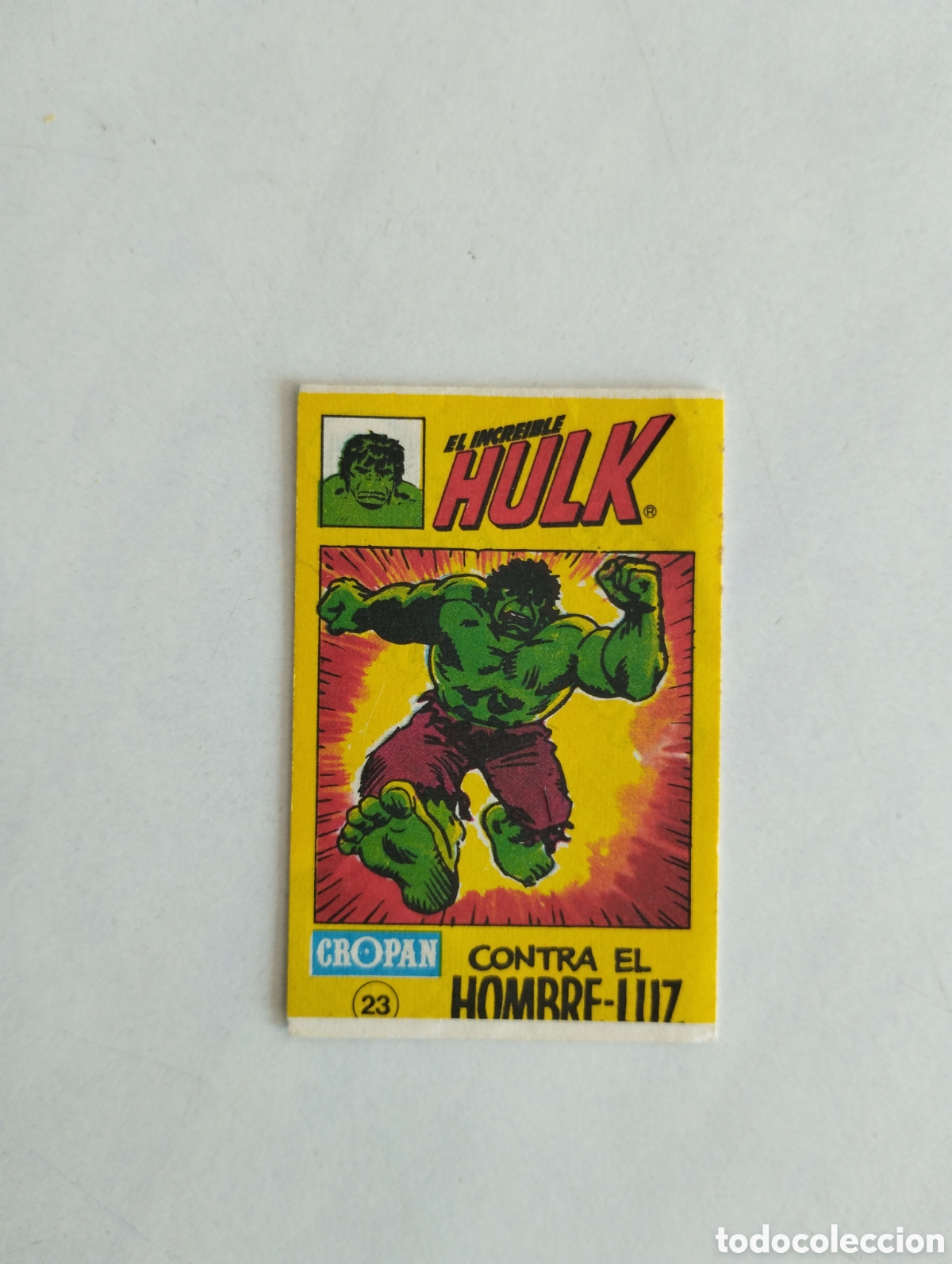 Coleccionismo cromos antiguos: CROPAN MINI COMIC EL INCREIBLE HULK N&deg;23 MARVEL - Foto 1