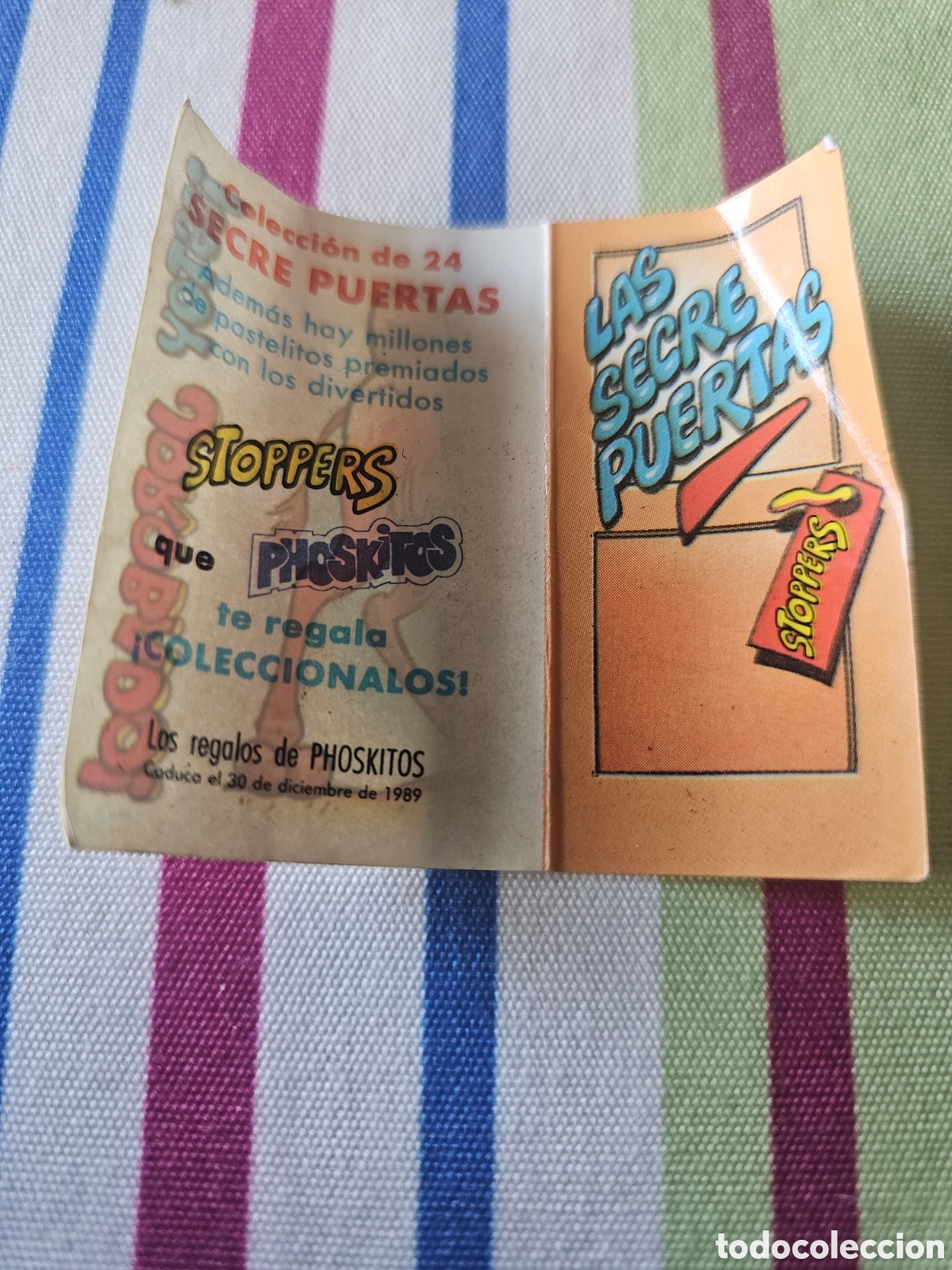 Coleccionismo cromos antiguos: CROMO PHOSKITOS SECRE PUERTAS STOPPERS - Foto 1