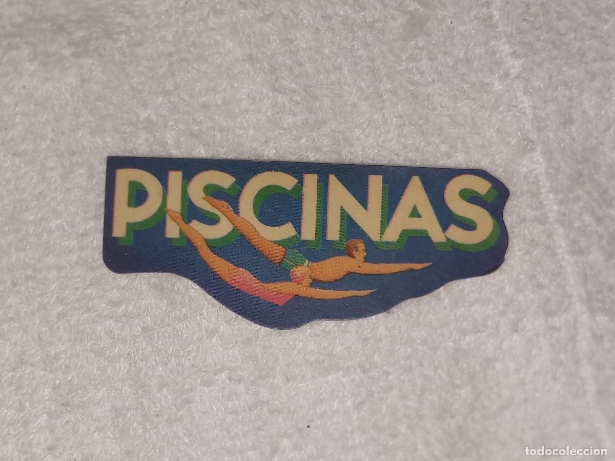 Coleccionismo Cromos antiguos: BOLLYCAO PANRICO : ANTIGUO CROMO TROQUELADO PEGATINA PISCINAS EDICIONES TREBOL SIN PEGAR A&Ntilde;OS 80