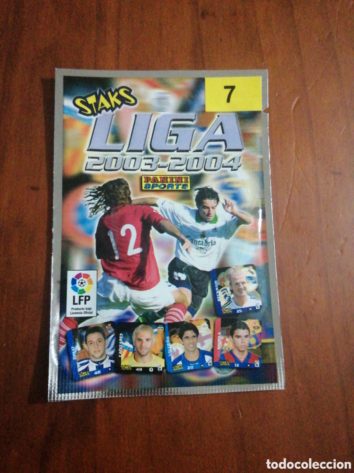 Coleccionismo Cromos antiguos: SOBRE STAKS LIGA 2003 - 2004 PANINI N &ordm; 7 SOBRE CERRADO NUNCA ABIERTO