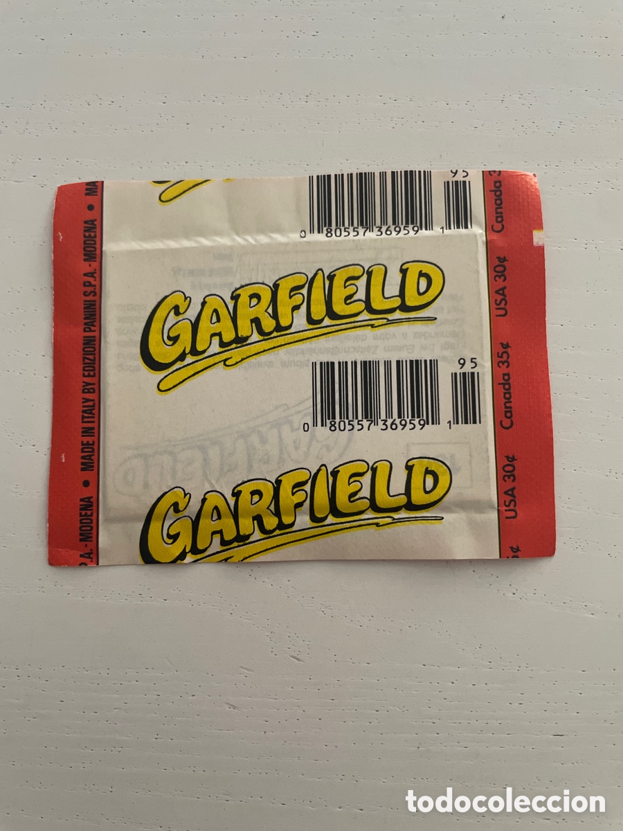 Coleccionismo cromos antiguos: Sobre de cromos sin abrir GARFIELD - Foto 2