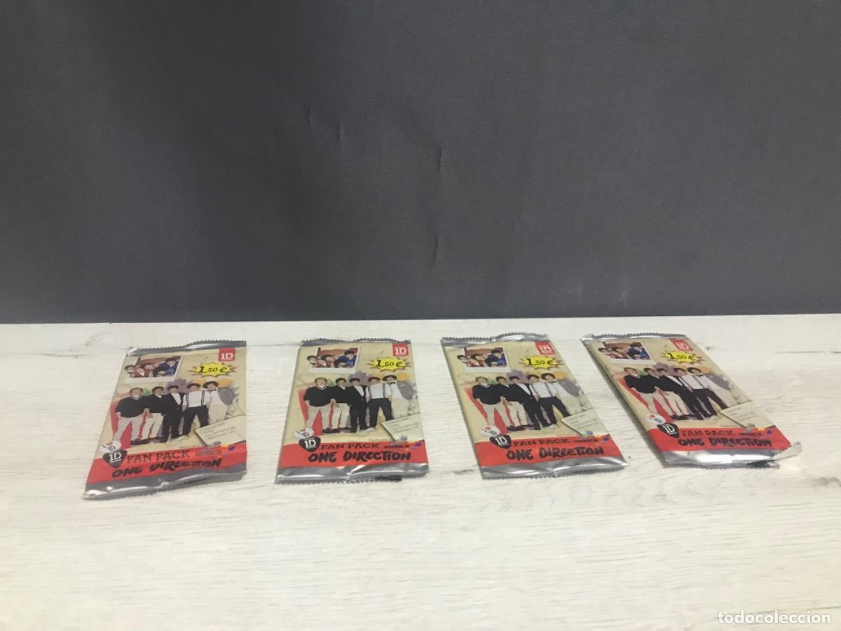 Coleccionismo cromos antiguos: Lote de 4 sobre fan pack one direction sin abrir - Foto 2