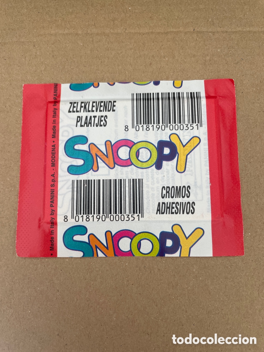Coleccionismo cromos antiguos: Sobre de cromos sin abrir SNOOPY - Foto 2
