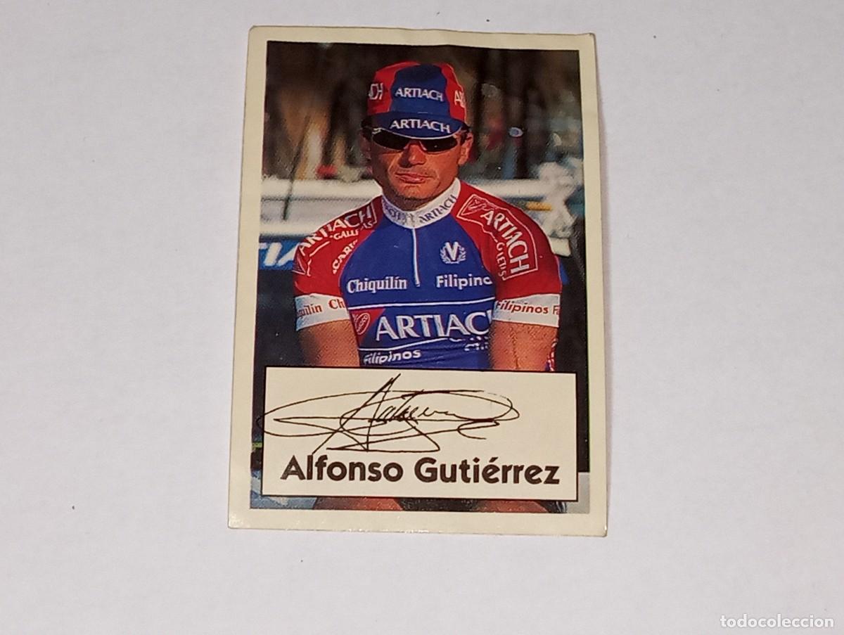 Coleccionismo Cromos antiguos: BIMBO BIMBOCAO PANRICO : ANTIGUO CROMO N&ordm; 11 ALFONSO GUTIERREZ LA VUELTA CICLISTA DE BIMBO A&Ntilde;OS 90