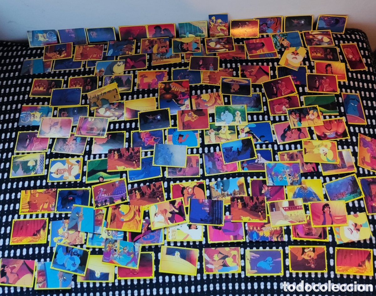 Coleccionismo Cromos antiguos: ✅Pack 124 Cromos Aladd&iacute;n Walt Disney A&ntilde;os 90