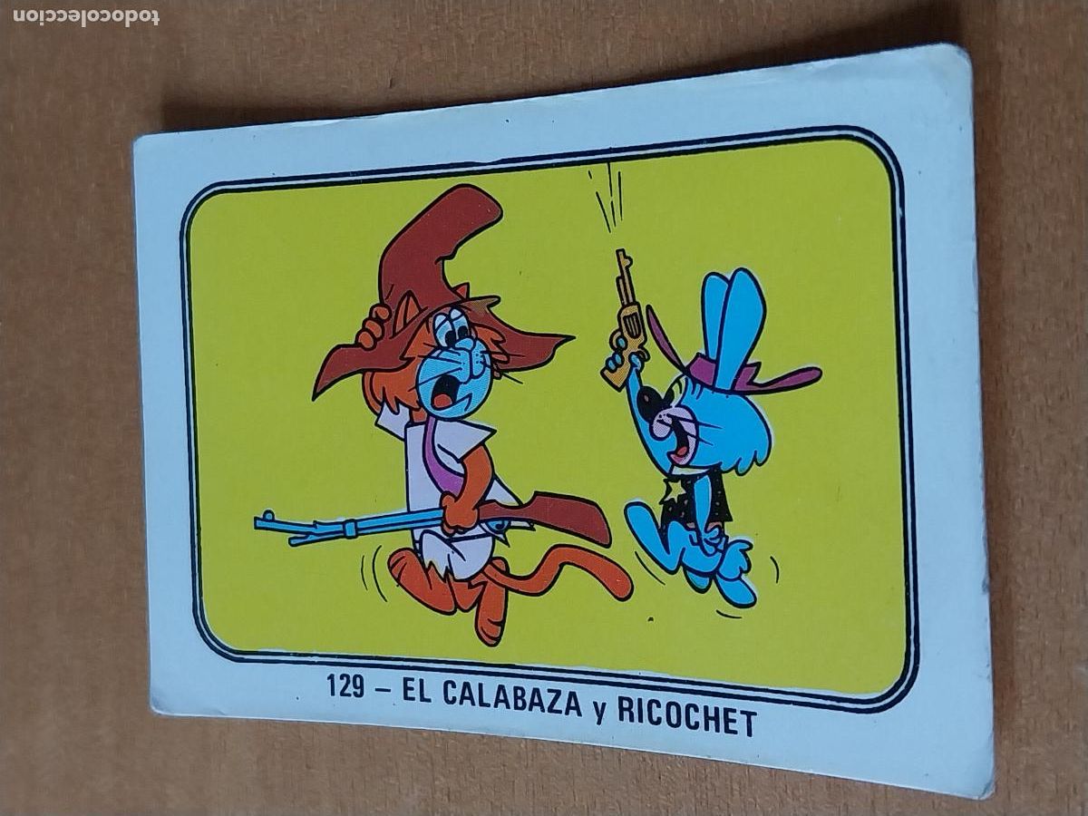 Coleccionismo Cromos antiguos: CALABAZA RICOCHET FESTIVAL HANNA BARBERA 1971 CROMO &ne; 129 #### SIN PEGAR NUNCA ORIGINAL