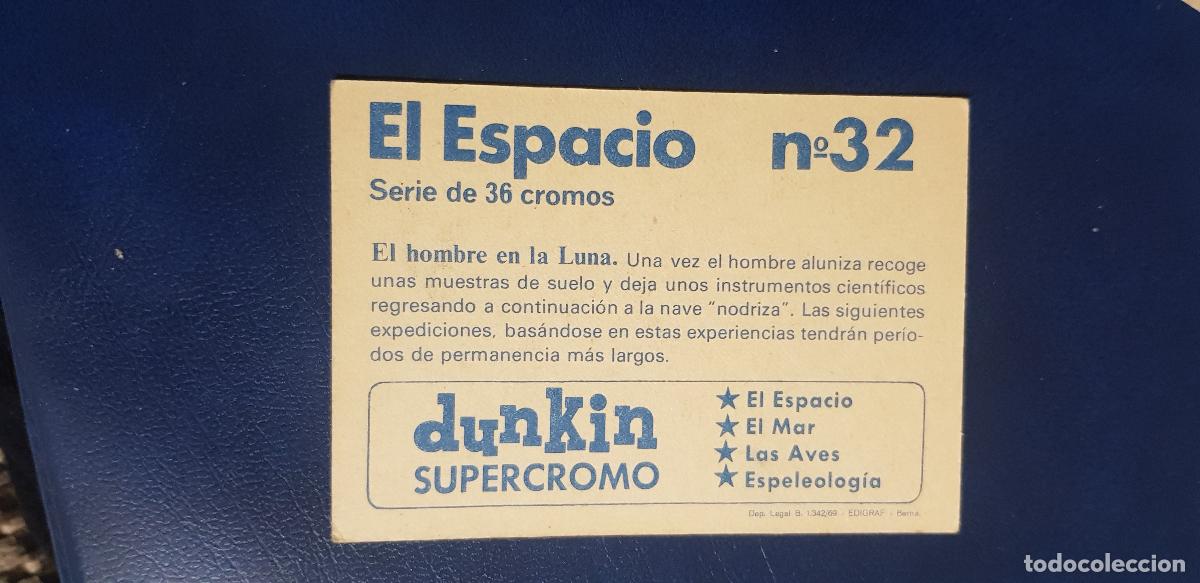 Coleccionismo cromos antiguos: DUNKIN SUPERCROMO EL ESPACIO N&ordm;32 - Foto 2