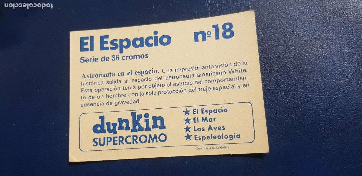 Coleccionismo cromos antiguos: DUNKIN SUPERCROMO EL ESPACIO N&ordm;18 - Foto 2