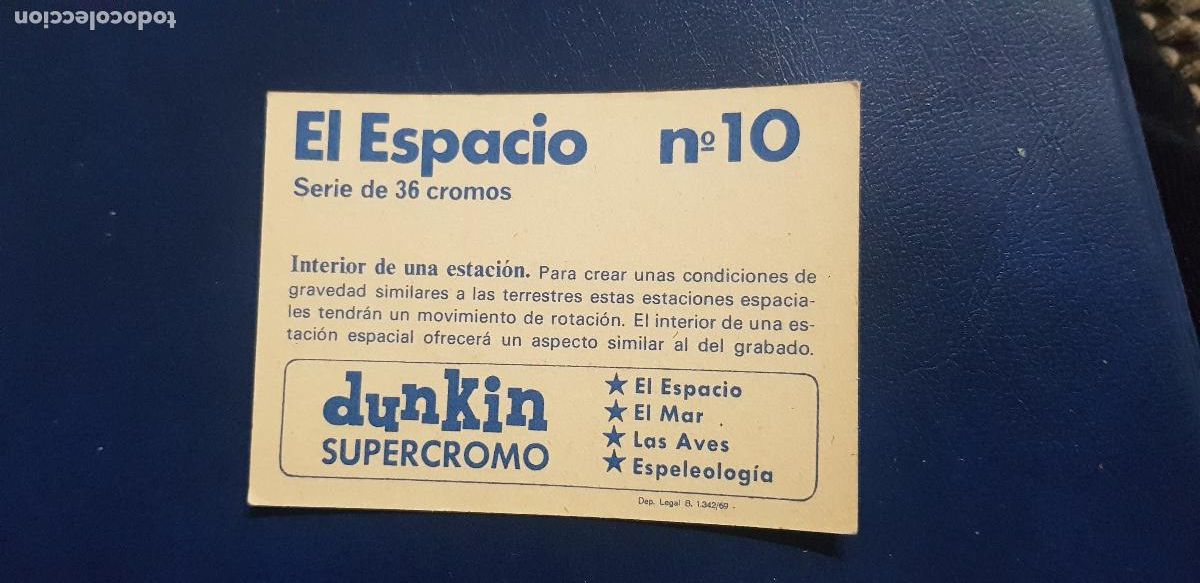 Coleccionismo cromos antiguos: DUNKIN SUPERCROMO EL ESPACIO N&ordm;10 - Foto 2