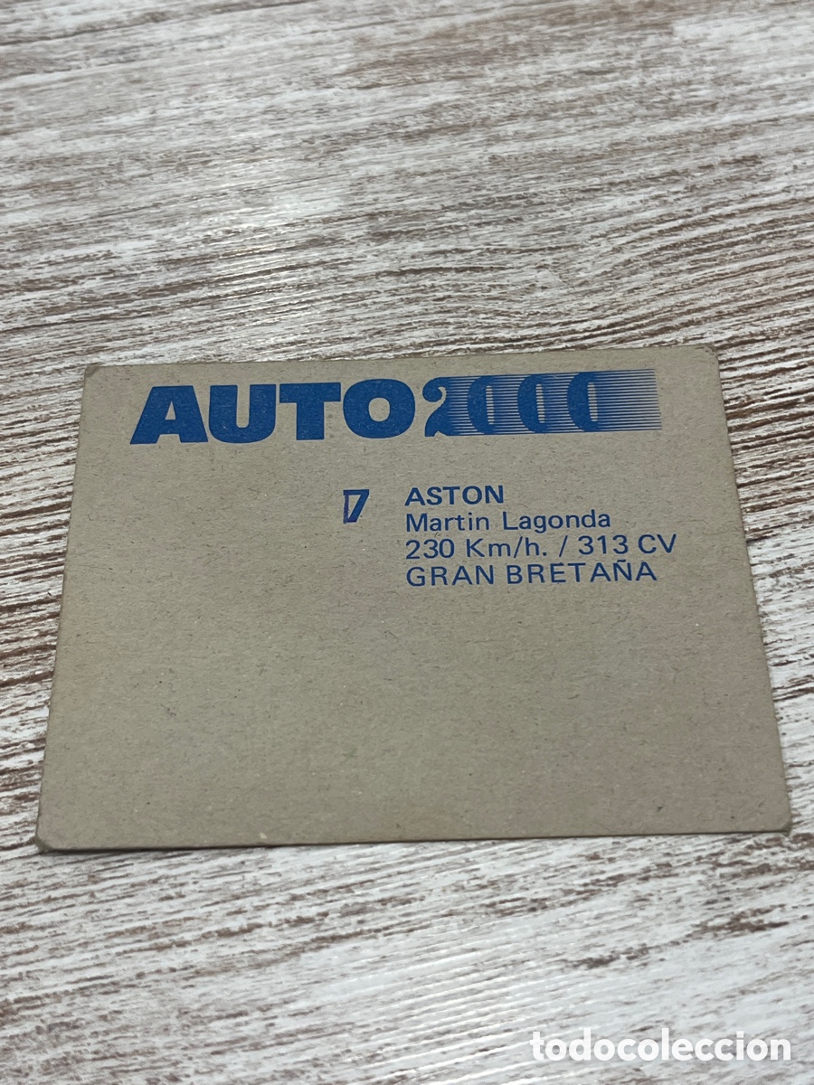 Coleccionismo cromos antiguos: Cromo Auto 2000 Aston 7 - Foto 2