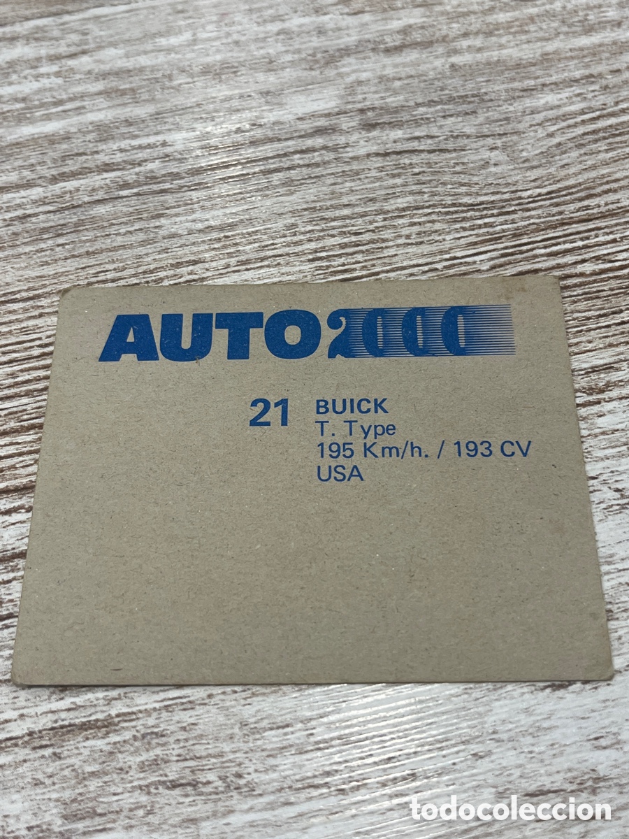 Coleccionismo cromos antiguos: Cromo Auto 2000 Buick 21 - Foto 2