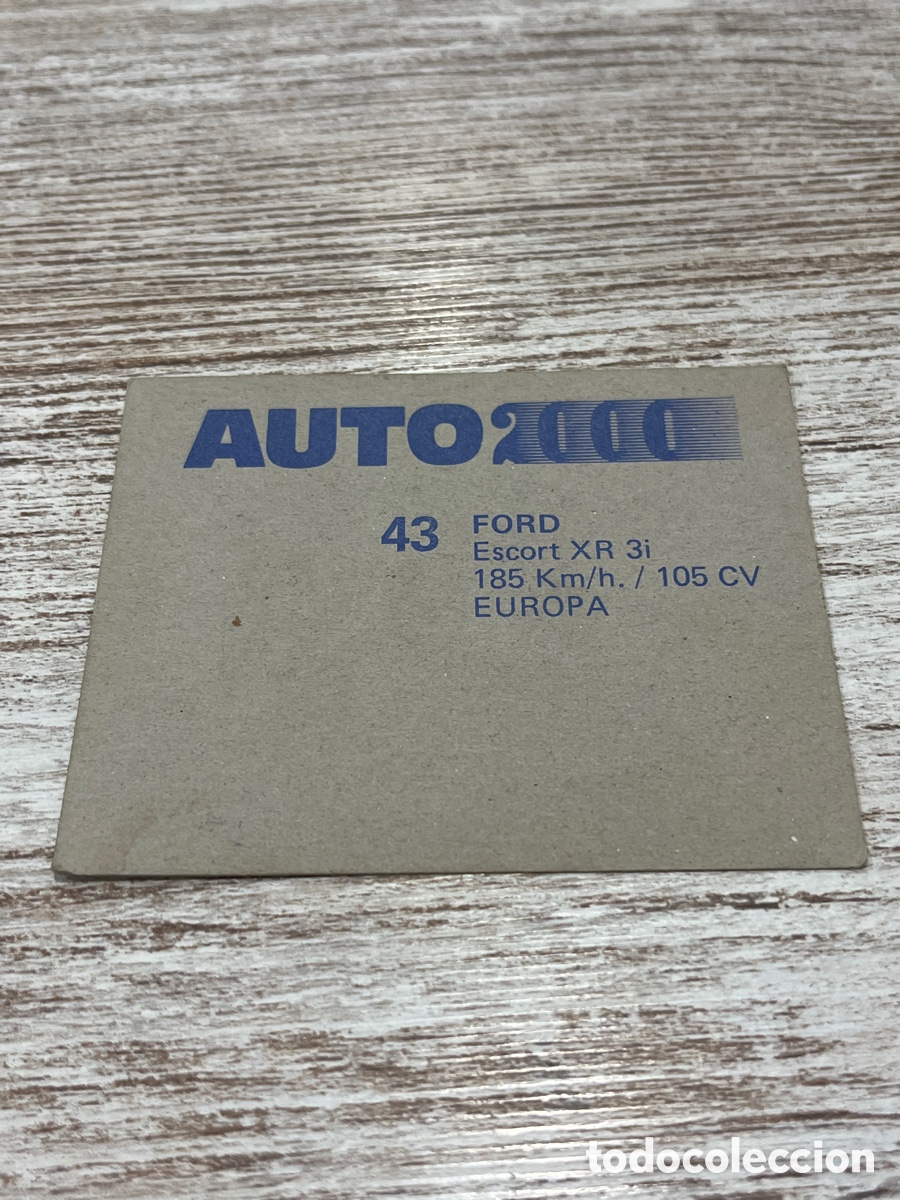 Coleccionismo cromos antiguos: Cromo Auto 2000 Ford N&deg; 43 - Foto 2