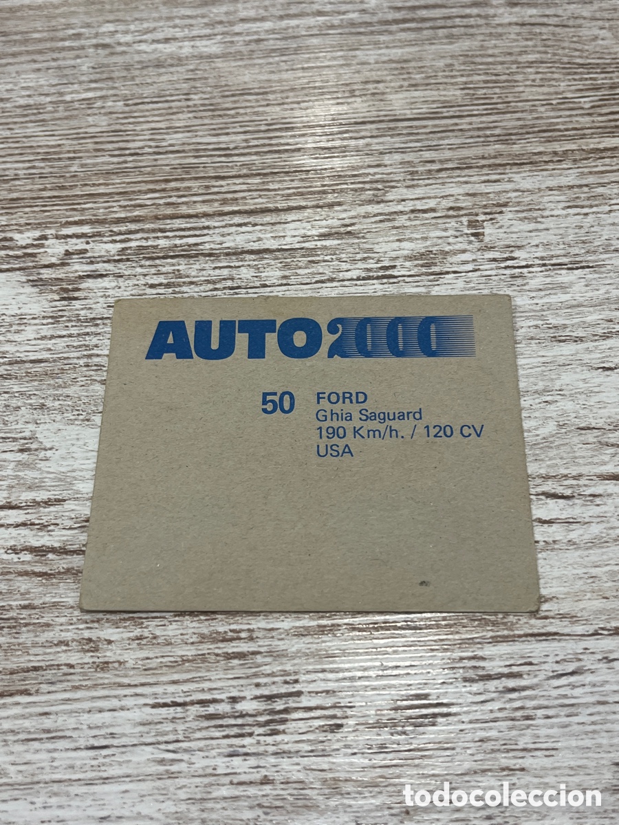 Coleccionismo cromos antiguos: Cromo Auto 2000 Ford N&deg; 50 - Foto 2
