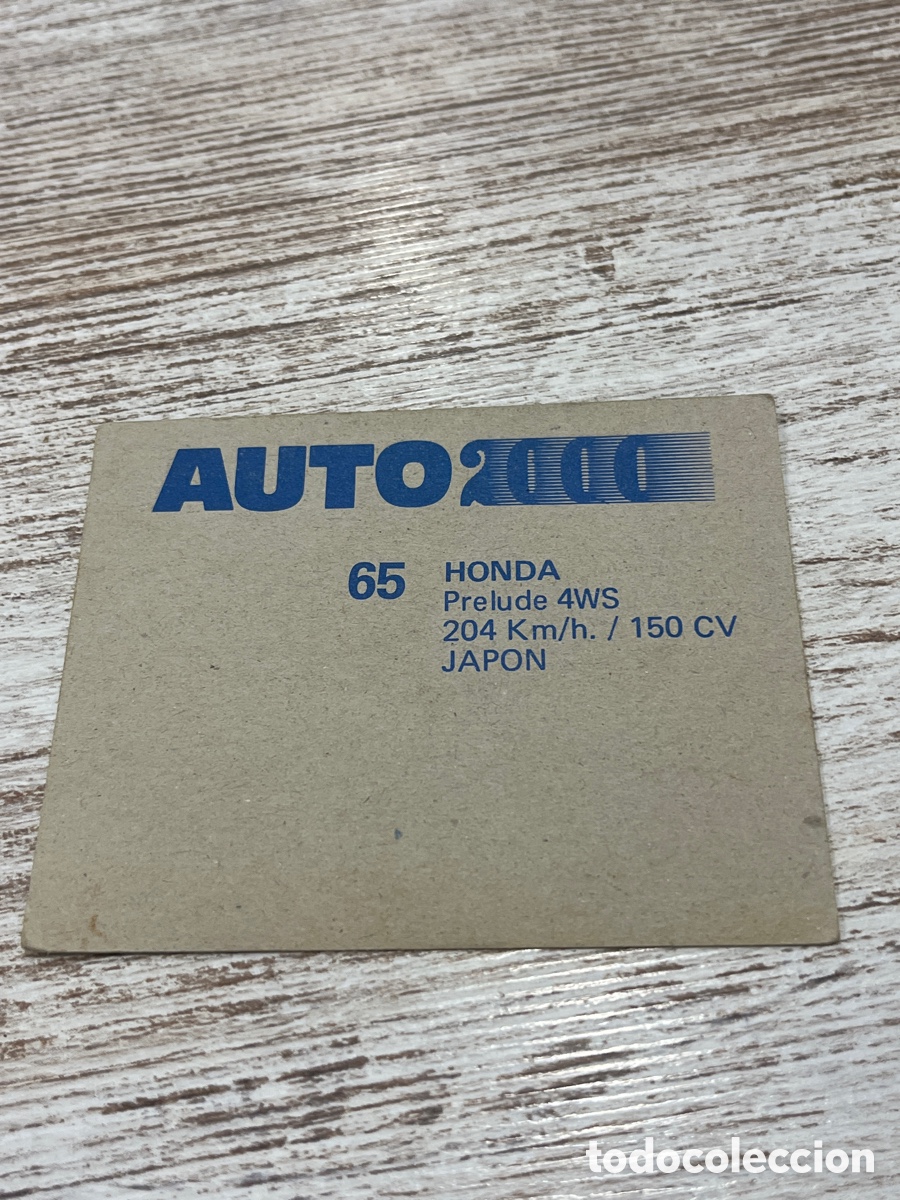 Coleccionismo cromos antiguos: Cromo Auto 2000 Honda N&deg; 65 - Foto 2