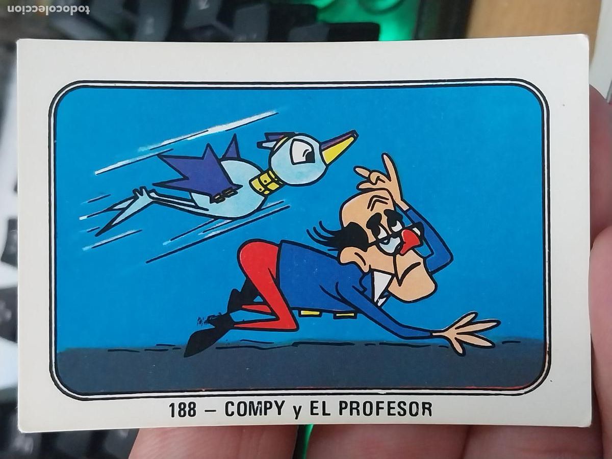 Coleccionismo Cromos antiguos: COMPY PROFESOR FESTIVAL HANNA BARBERA 1971 CROMO 188 &ne;&ne;&ne;&ne;&ne;&ne; SIN PEGAR NUNCA ORIGINAL