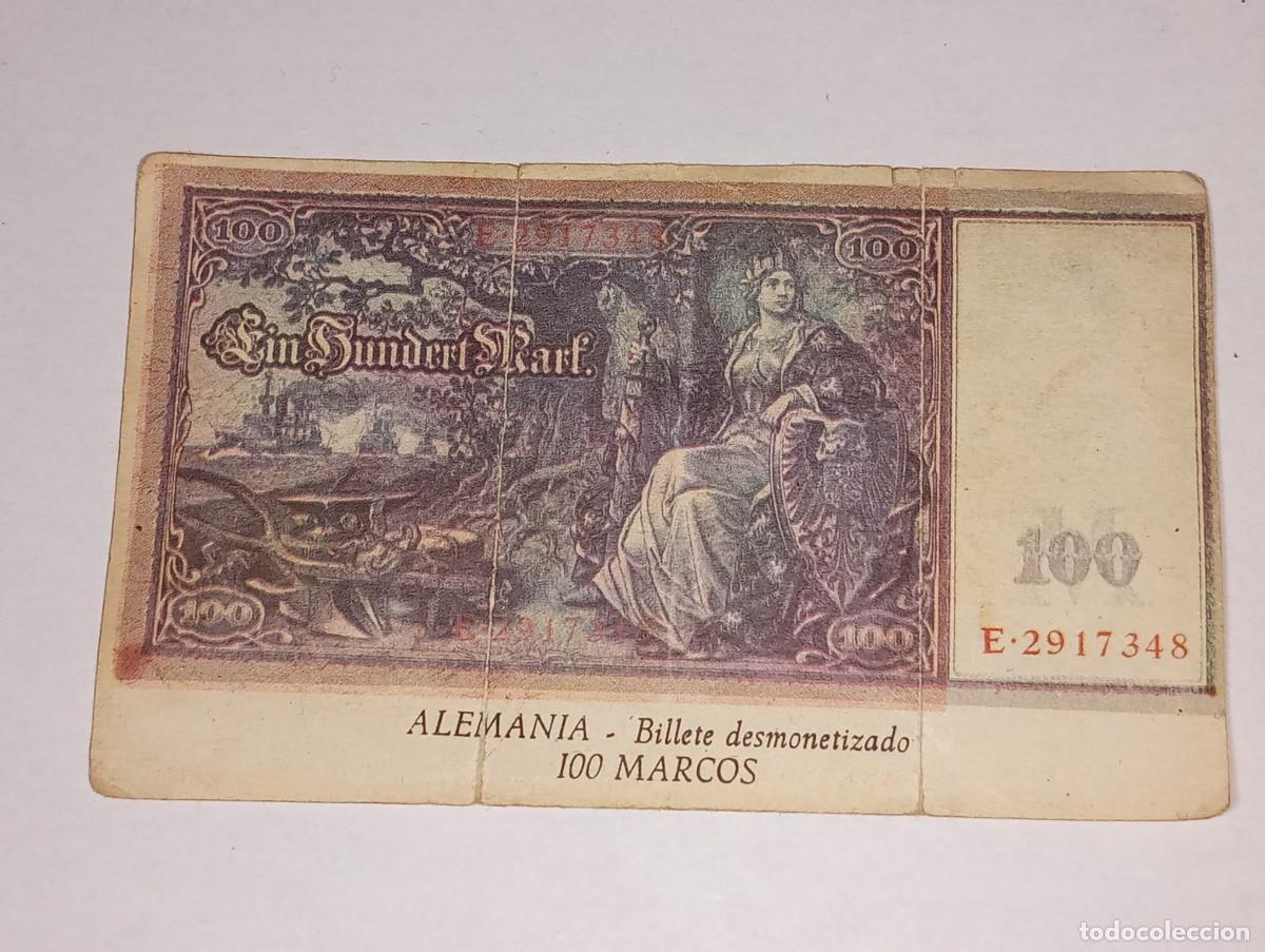 Coleccionismo Cromos antiguos: PHOSKITOS : ANTIGUO CROMO BILLETE 100 MARCOS ALEMANIA DINERO DE TODO EL MUNDO A&Ntilde;O 1974