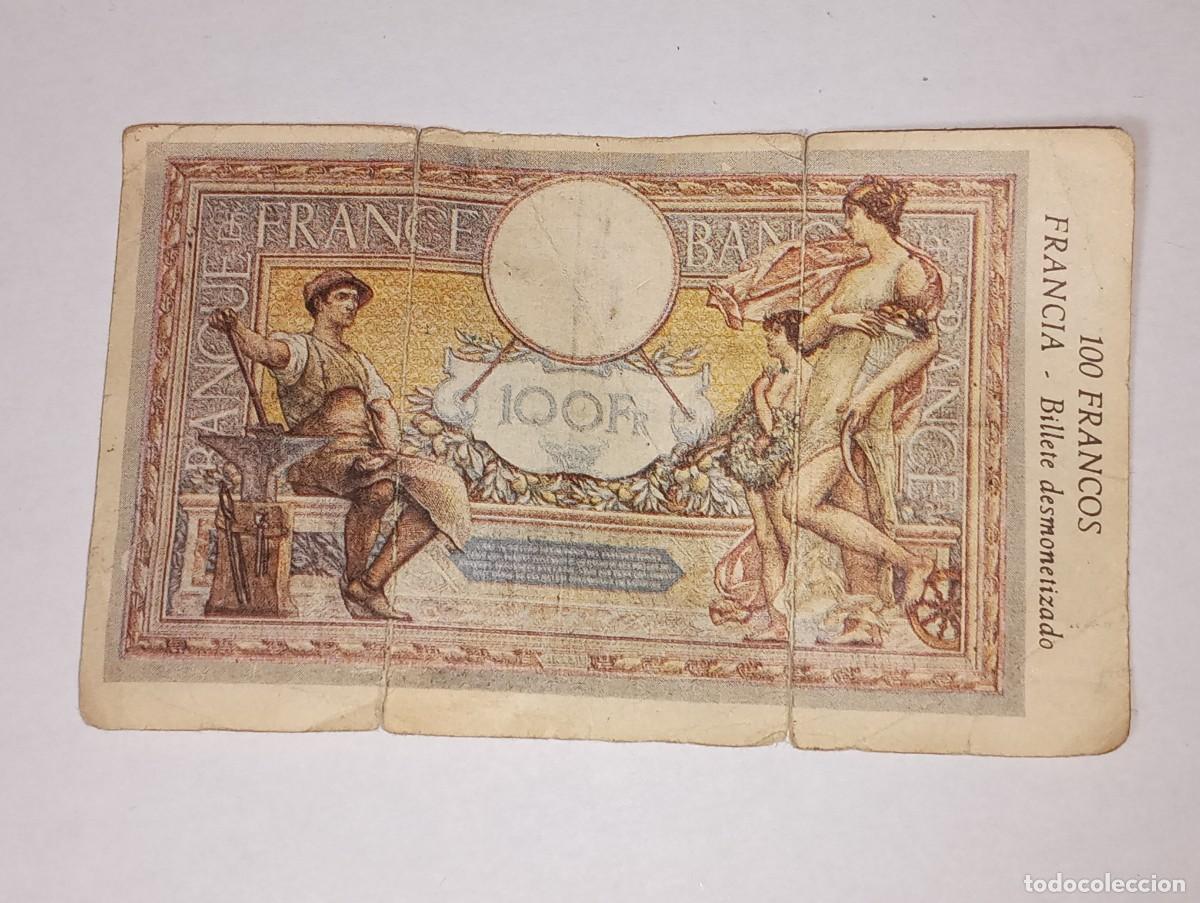 Coleccionismo Cromos antiguos: PHOSKITOS : ANTIGUO CROMO BILLETE 100 FRANCOS FRANCIA DINERO DE TODO EL MUNDO A&Ntilde;O 1974