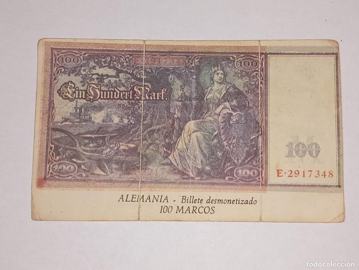 Coleccionismo Cromos antiguos: PHOSKITOS : ANTIGUO CROMO BILLETE 100 MARCOS ALEMANIA DINERO DE TODO EL MUNDO A&Ntilde;O 1974