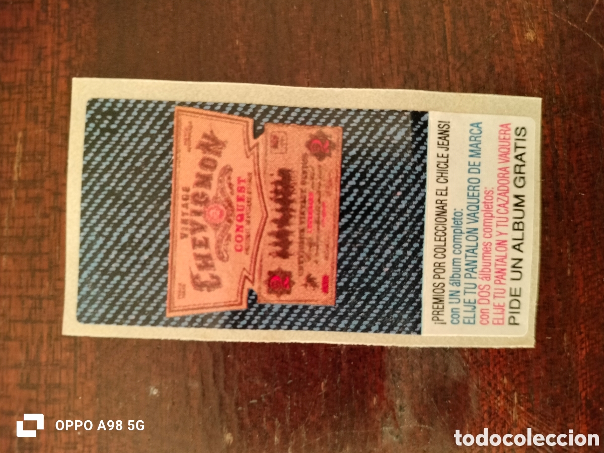 Coleccionismo cromos antiguos: Cromo pegatina chicle Jeans - Foto 1