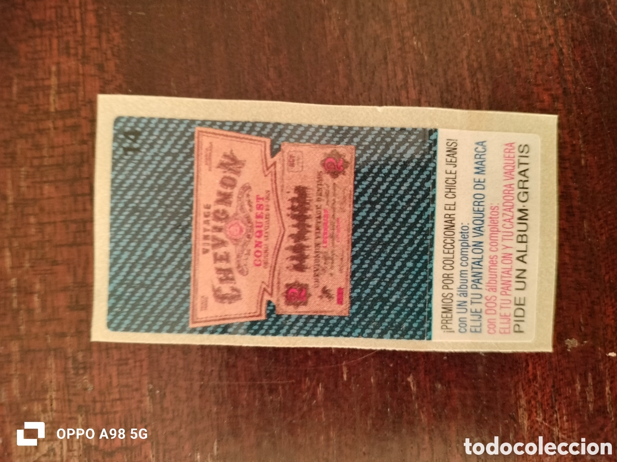 Coleccionismo cromos antiguos: Cromo pegatina chicle Jeans - Foto 1