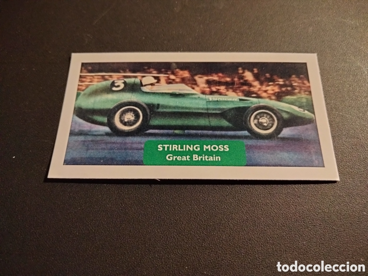 Sammeln alte Sammelbilder: STIRLING MOSS GREAT BRITAIN CHAMPIONS OF WORLD SPORT SCORE CARDS 2009